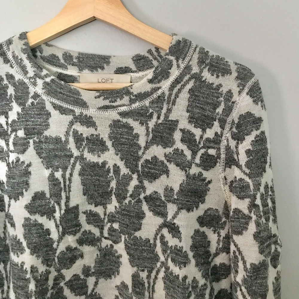 Ann Taylor Loft Floral Sweater